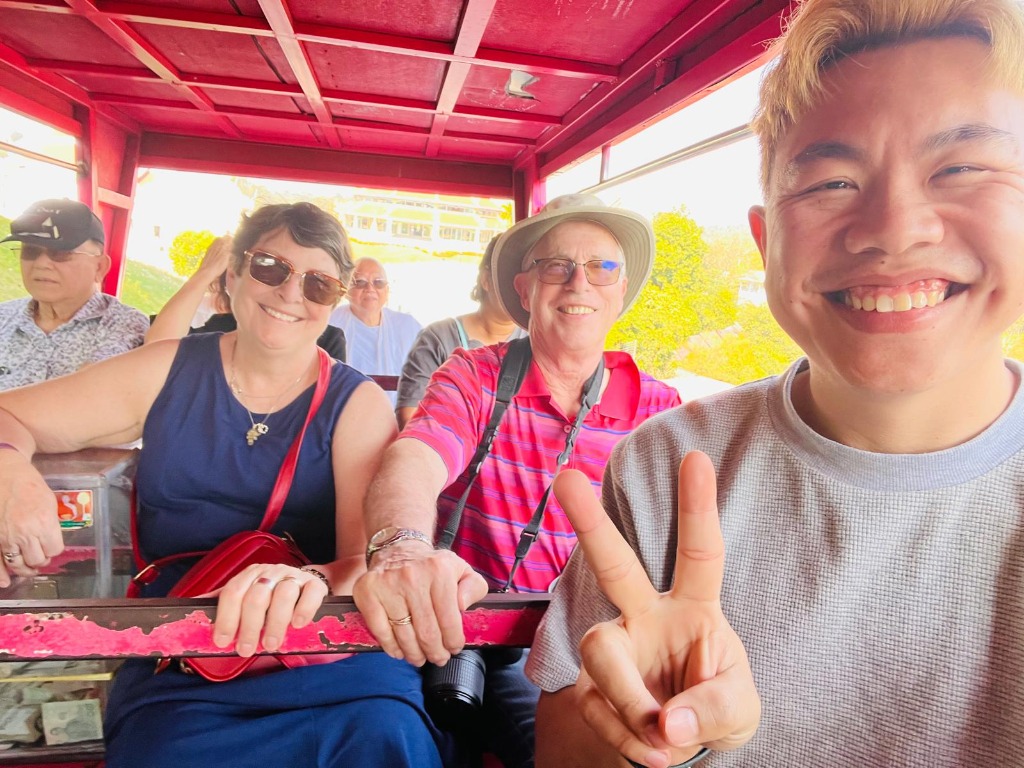 Scenic tram tour with friendly travelers and TOP